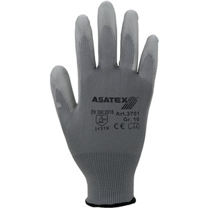 Gardening <b>Gloves</b> Size 8 Grey EN 388 ASATEX II-Pack of 12 - Product Image 1