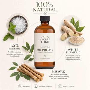Enjuague Bucal de Cúrcuma y Aceite de Miswak de Marca Privada OEM ODM, Cuidado Bucal Natural para un <span class=keywords><strong>Aliento</strong></span> Fresco - Product Image 3