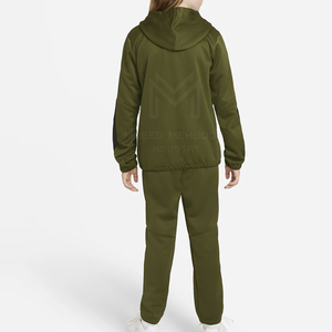 Trajes de chándal de patrón sólido informal de algodón de primera calidad 2024 para niños pequeños conjuntos de Jogger con logotipo personalizado con etiqueta privada a la venta - Product Image 2