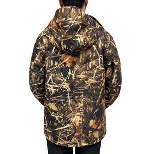 Combinaisons de chasse et de tir pour hommes, tendance hiver, chaudes, camouflage orange numérique, entièrement respirantes, vestes isolées, OEM - Product Image 4