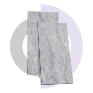 GRAVEL GRIS CLAIR 9mm Carreaux en porcelaine polie 600x1200MM / 24X48 Carreaux en briques réfractaires de qualité supérieure au design moderne et classique certifiés CE - Product Image 1