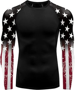 High Quality Athletic Compression Tops Dry Workout T Shirt, Rash Guard Base Layer <b>Undershirt</b> Customized - Product Image 3