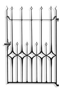 Puerta de jardín de hierro fundido para Parque de jardín uso doméstico también puerta pesada artículo de artesanía personalizar tamaño y color hecho en India moderno - Product Image 4