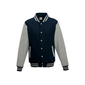 Veste de baseball à manches longues avec impression personnalisée pour hommes Vestes Letterman Varsity Blanches unies Veste universitaire en laine de haute qualité pour hommes - Product Image 4