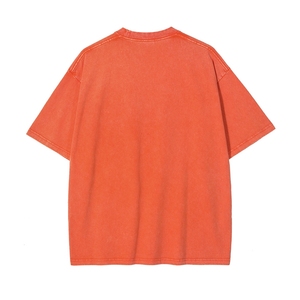 T-shirts en jersey vintage délavé à l'acide pour hommes en gros, taille plus, 100% coton, écologiques, respirants, streetwear, design vierge - Product Image 6