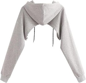 2025 Sudadera con capucha corta personalizada para mujer Ropa de calle premium y ropa deportiva Tops perfectos para marcas de marca privada Boutiques y pedidos a granel - Product Image 2