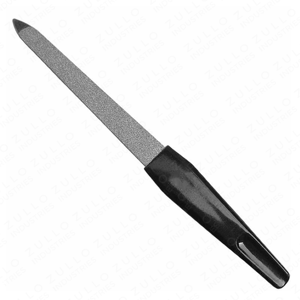 Lime à ongles en plastique noir personnalisée en gros, lime à pieds à pointe fine, accessoires de beauté professionnels pour manucure et pédicure, OEM - Product Image 4