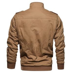 Veste tactique en polaire coupe-vent pour homme, col montant, broderie en cuir véritable, plusieurs poches, décontractée, pour le travail en extérieur - Product Image 4