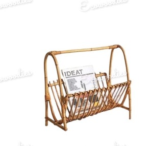 ชั้นวางนิตยสารหวายแฮนด์เมดสำหรับห้องนั่งเล่นหรือโรงแรมที่จัดเก็บของตกแต่งบ้านที่ดีที่สุด - Product Image 4