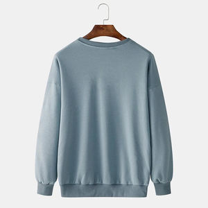 Sudadera de algodón 100% de alta calidad para hombre, cuello redondo, peso ligero, mangas completas, logotipo bordado, diseño personalizado, oferta de invierno ahora - Product Image 2