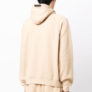 Sudadera con capucha de lana térmica de gran tamaño de Terry francés blanco de alta calidad para hombre, sudaderas con capucha de invierno para hombre - Product Image 2