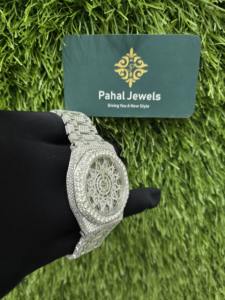 Montre de luxe pour homme en édition limitée de haute qualité, sertie de diamants de type hip-hop, squelette, moissanite, ornée de diamants de taille ronde, clarté VVS - Product Image 2