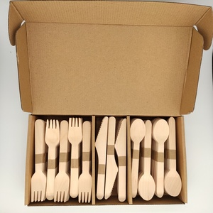 Fourchette en bois jetable, 100% fourchettes écologiques compostables - Product Image 1