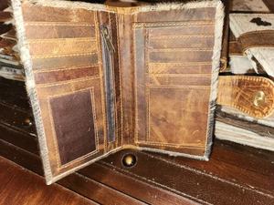 Cartera de cuero de vaca auténtica hecha a mano para mujer, Cartera de piel de vaca auténtica hecha a mano para niñas - Product Image 3