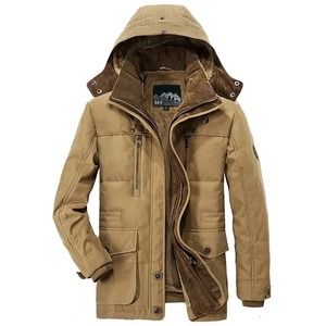 Veste en polaire d'hiver pour homme, parka décontractée, manteau thermique épais, vestes d'extérieur, veste à capuche, vêtements pour homme, grande taille - Product Image 1