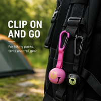 Cloche anti-ours pour la randonnée et le camping, cloche anti-ours en métal sonore avec mousqueton, équipement de sécurité extérieur pour sac à dos