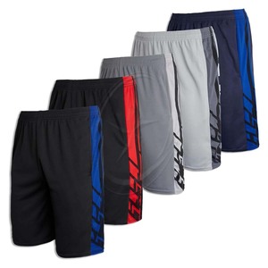 Paquete de 5 pantalones cortos de baloncesto atléticos de secado rápido de malla transpirable para Hombre Ropa Deportiva de secado rápido con bolsillos - Product Image 5