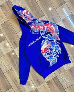 Sweat à capuche oversize Speedy Industry 100 % coton molletonné 500 GSM, séchage rapide, anti-plis, respirant, écologique, pour l'hiver - Product Image 1