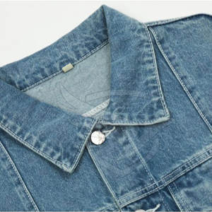 Diseño personalizado 100% Algodón Hecho Unisex Jeans Chaqueta Peso ligero Calidad superior Jeans Chaqueta para Unisex - Product Image 3