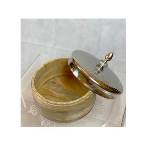 Juego de 2 servidores de frutos secos de acero inoxidable con tapa, vajilla redonda para servir frutos secos y dulces, para proveedores mayoristas - Product Image 4