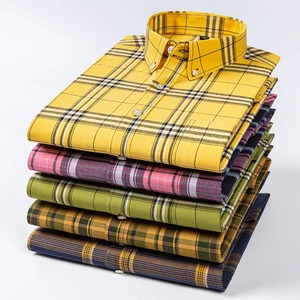 เสื้อเชิ้ตแขนยาวผู้ชาย ฤดูร้อน ผ้าฝ้ายถัก 100% สไตล์ลำลอง สำหรับผู้ใหญ่ - Product Image 6