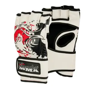 Gants de combat MMA demi-doigts personnalisés avec logo professionnel, pour adultes unisexes, très demandés, pour la boxe et les compétitions. - Product Image 1