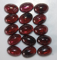 Grenat Naturel Cabochon Ovale Dos Plat Rouge Forme à Facettes Pierres Semi Pierres Lâches Facettes Jaipur Fabricant 2x4 à 12x16mm