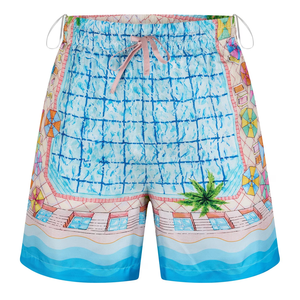 Shorts d'extérieur pour hommes avec tissu durable Shorts en maille athlétique pour un confort rafraîchissant Shorts en coton décontractés avec cordon de serrage à la taille - Product Image 1