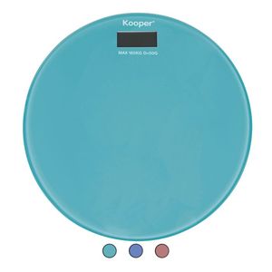 Bilancia Digitale Kooper in Vetro Temperato, Display LCD, Alimentata a Batteria, per Misurare il Peso Corporeo - Product Image 1