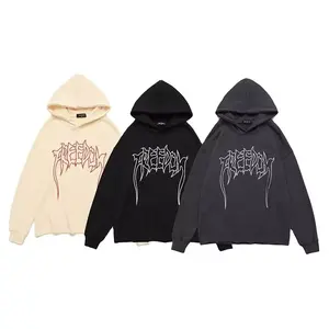 Sweat à capuche pas cher en gros Sweat à capuche unisexe à la mode en coton épais Sweat à capuche décontracté pour hommes avec strass - Product Image 6