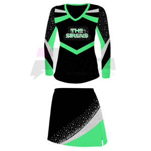 Fornitura diretta <span class=keywords><strong>In</strong></span> fabbrica di uniformi da Cheerl Girl su misura uniformi da cheerleader pesanti - Product Image 2