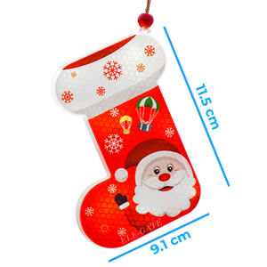 Pendentif lumineux LED durable en forme de bonhomme de neige, alimenté par piles, pour la décoration de la maison, fournitures de fête, cadeau en plastique - Product Image 3