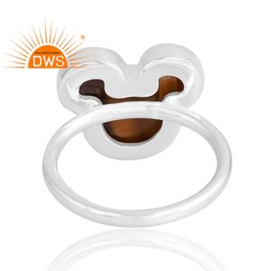 Anillo de piedras preciosas amarillas de ojo de tigre Natural de Plata de Ley 925 más vendido, joyería personalizada para mujer, regalo para ella - Product Image 2