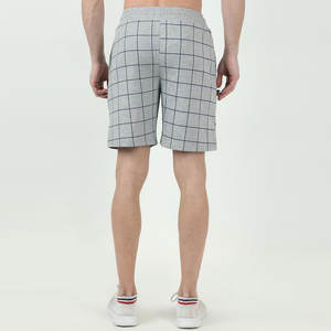 Pantalones cortos de chándal de verano para hombre, logotipo personalizado, cintura elástica, lona transpirable, Color sólido en blanco, cintura media, estilo informal, OEM personalizable - Product Image 4