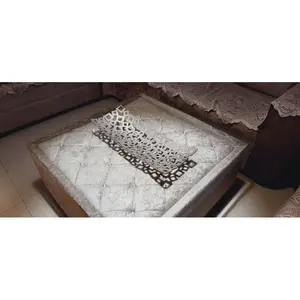 Luxury Designer Handmade Metal <b>Tray</b> with Hammered Silver Polish Premium Handmade Metal <b>Tray</b> safe Glossy Brass for Export plated - Product Image 5