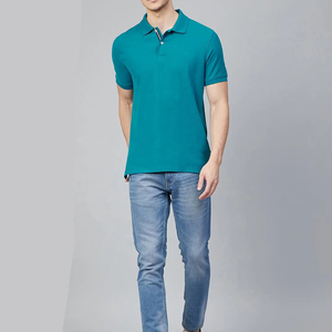 Vente en gros de polo décontracté pour homme à manches courtes respirant 100% polo en coton polyester de haute qualité pour homme - Product Image 2