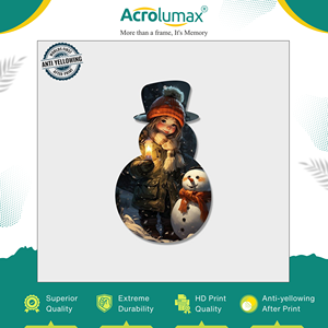 ของขวัญตกแต่งบ้านแบบไม่เหมือนใคร MDF มันวาว & เคลือบอะคริลิคทำด้วยมือเปล่าการระเหิดเครื่องประดับคริสต์มาสทำในอินเดีย - Product Image 3