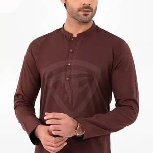 Hombres islámico Shalwar Kameez musulmán ropa tradicional diseño personalizado tela de algodón OEM suministro de fábrica - Product Image 2