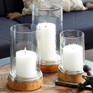 Strip Design Handmade <b>Glass</b> And Metal Decorative <b>Glass</b> <b>Candle</b>-<b>Hurricane</b> <b>Candle</b> <b>Holder</b> - Product Image 4