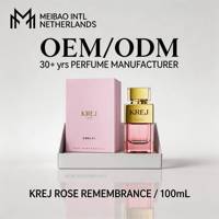 Parfum EDP KREJ en stock Rose Remembrance, logo OEM personnalisé, marque personnalisée, vente en gros, rose, litchi, floral, fruité