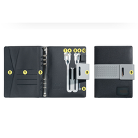 Batterie externe rechargeable Li-Polymère avec logo LED personnalisé à boucle magnétique, alimentation Micro USB, pour ordinateur portable, 8000 mAh, format A5