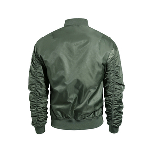 Chaqueta Bomber de alta calidad a prueba de viento para hombres y mujeres Puff Impreso Patchwork Bordado Técnicas Estilo informal al aire libre-Venta al por mayor - Product Image 5