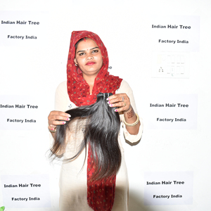 Venta al por mayor directa de fábrica pelo indio crudo sin procesar visón virgen pelo liso Natural tejido paquete al por mayor para proveedores - Product Image 1
