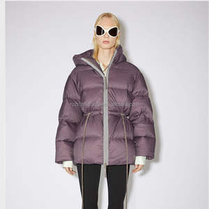 แจ็กเก็ตขนเป็ดให้ความอบอุ่นในฤดูหนาวพร้อมไส้ผ้านวมหนาผ้ากันลมและใส่สบายเหมาะสำหรับกลางแจ้งสภาพอากาศหนาวเย็นสวมใส่ทุกวัน - Product Image 4