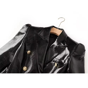 Veste bomber en cuir véritable pour femme avec rembourrage en coton, détails raffinés, texture de cuir robuste, convient à tous les styles de mode - Product Image 5