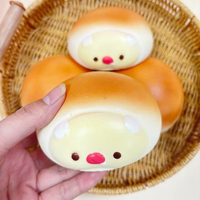 Vente en gros Zoey Squishy Ginger Bread Simulation Bread Squishy Toy PU Foam Slow Rising Unisex 14 ans et plus