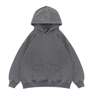 Vente en gros de sweat à capuche surdimensionné pour femmes sweat à capuche long en tissu éponge teint uni avec impression numérique et sérigraphie personnalisée - Product Image 5