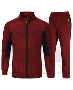 Conjunto de chándal de manga larga con cremallera para hombre para correr y hacer deporte - Product Image 1