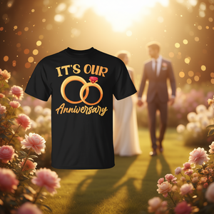 T-shirt Anniversario di Matrimonio per Coppie - Abbigliamento Promozionale Coordinato per il Nostro Matrimonio - Product Image 3