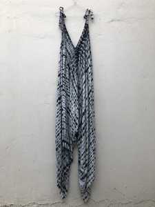 Mono vintage con cuello en V para mujer, 100% algodón, ecológico, de cintura alta, ropa de playa con diseño elegante - Product Image 3